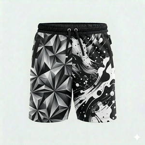 Pantalones Cortos Deportivos para Hombre de Último Diseño y Alta Calidad, con Bolsillos Delanteros, Transpirables, Cintura Media, Cierre con Cordón, 100% Algodón - Product Image 2