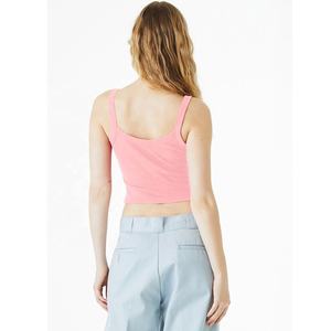 BELLA + CANVAS Débardeur à bretelles spaghetti Micro Rib pour femme coton/polyester respirant Débardeur à bretelles spaghetti Micro Rib pour femme - Product Image 3