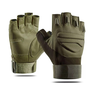 Good Quality Riding HikingTactical Gloves <b>Half</b> Finger Training Hunting Anti <b>Slip</b> Outdoor Sport Tactical Leather Tactical Gloves - Product Image 1