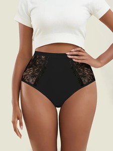 Últimas bragas de mujer de talle bajo tipo tanga - Bragas de punto con ribete de encaje floral estilo sexy para uso diario, citas, vacaciones y fiestas - Product Image 2