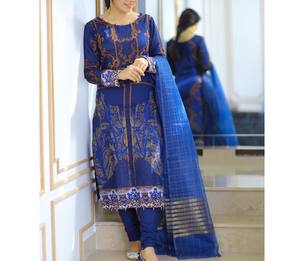 Nuevo Vestido para Mujer en Color Amarillo y Negro, Hermoso y Elegante, Traje Pakistaní para Damas, Ropa de Verano India, Gran Venta - Product Image 5