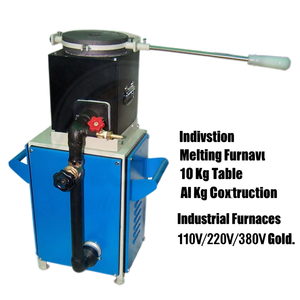 Fourneau à induction Eagle 10 kg, modèle de table avec moteur pour la construction - 110V/220V/380V, haute productivité, facile à utiliser, pour l'or - Product Image 3