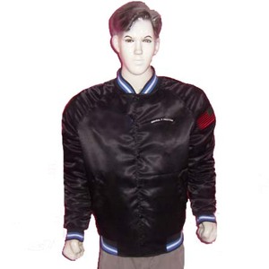 Blouson Bomber en Satin Personnalisé Brodé pour Hommes – Veste de Baseball en Soie Satinée – Vente en Gros - Product Image 1
