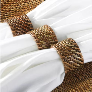 Most Popular Handicraft Rattan Napkin Ring Top Search <b>Table</b> Decoration Accessories Napkin Rings - Product Image 2