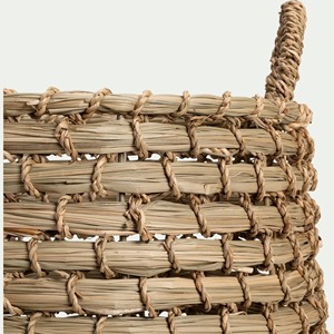 Cestas de mimbre marino hechas a mano con borde envuelto, cestas de almacenamiento ecológicas al por mayor, hechas en Vietnam - Product Image 3