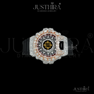 นาฬิกา G รุ่น Multi Diamond Bezel ประดับเพชร VVS Moissanite ระดับพรีเมียม แฟชั่นสไตล์ฮิปฮอป ราคาถูกที่สุดและราคาโรงงาน - Product Image 2