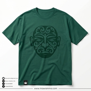 Camiseta Verde de Manga Corta para Hombre con Estampado Tribal, Corte Regular, Algodón Jersey, Estilo Casual, Cuello Redondo, Diseño Personalizado - Product Image 3