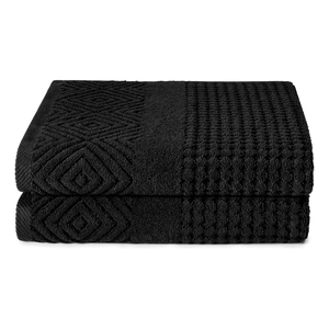 Toallas de Baño de Lujo 100% Algodón, con Logotipo Personalizado, Diseño Blanco, Suaves, Transpirables, Impresas, Premium, de Bambú, para Alfombrillas de Bañera - Product Image 1