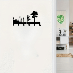 CIFbuy Organizzatore da Parete in Ferro con Portachiavi a Tema Amore per Coppie, Ideale per Servizio Ritiro Temu, Organizzatore di Posta e Chiavi - Product Image 6