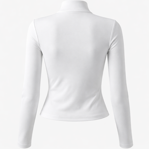 Wholesale Custom Women's <b>Mock</b> <b>Neck</b> Long Sleeve <b>Top</b> | OEM Manufacturer Direct Supply - Product Image 2