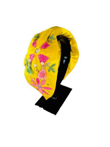 Serre-tête rembourré brodé main avec toucan, pour femmes et filles, bandeau tropical perlé, coloré, style boutique, pour les vacances - Product Image 5