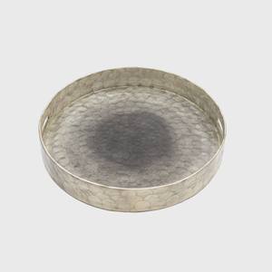 Plateaux de service ronds modernes et uniques en nacre ombrée, incrustation de nacre, multifonctionnels, couleur personnalisée, finition laquée, fabriqués au Vietnam - Product Image 3