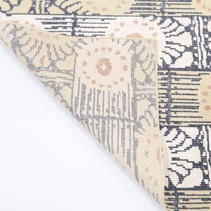 Tapis de zone DECORDEC personnalisé en laine, écologique et antidérapant, tufté à la main, épais, motif floral damassé moderne, pour hôtel, villa, salon - Product Image 5