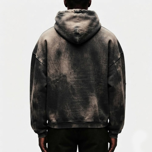 Nueva Llegada: Sudadera con Capucha para Hombre Estilo Urbano, Algodón Suave, Efecto Desgastado por el Sol, Sudaderas con Capucha para Hombre al por Mayor - Product Image 2