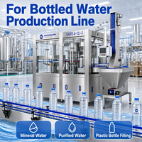 Machine de remplissage et de bouchage de bouteilles d'eau en plastique monobloc 500 ml 8000 BPH avec contrôle PLC
