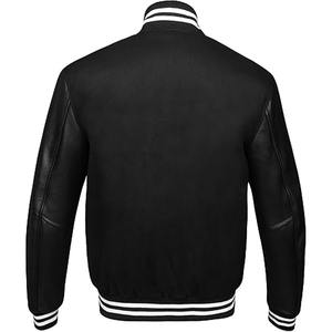 Chaqueta Varsity de Manga Corta, Estilo Casual, Color Personalizado de Moda, Chaqueta Varsity Abrigada - Product Image 2