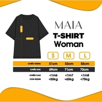 Camiseta Casual para Mujer MAIA 2023, Nuevo Diseño, Personalización OEM ODM, Logotipo con Luz LED, Tela de Algodón y Elastano de Alta Calidad