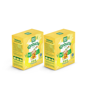 Poudre de boisson énergétique soluble au gingembre et au kombucha probiotique pour l'exportation internationale, 100g par boîte, emballage en stick - Product Image 1