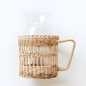 Portavasos de ratán al precio más bajo, con logo y diseño personalizados, cubierta tejida para taza, vaso de café. - Product Image 1