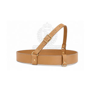 Ceinture en cuir Sam Browne avec détails classiques, ajustement réglable et finition soignée pour les événements formels et le quotidien - Product Image 3