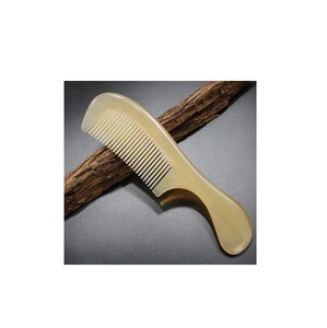 Peine de cuerno de búfalo más vendido, mejor diseño, estilo vintage, 100% natural, para mujer, hombre, uso en salón, alta calidad - Product Image 1