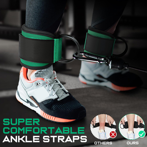 สายรัดข้อเท้าแบบปรับได้สำหรับเครื่องออกกำลังกายแบบสายเคเบิล อุปกรณ์ฝึกกล้ามเนื้อขาและก้น - Product Image 4