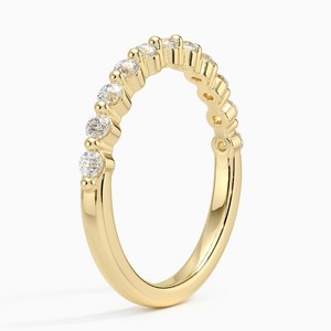 Delicado Anillo de Eternidad Completa con Diamantes Redondos Engastados en Puntas LR - Product Image 2