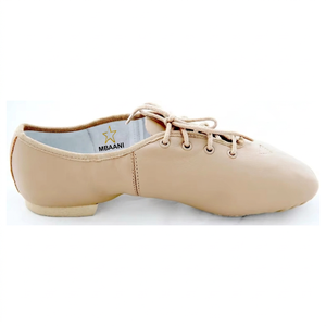 Zapatos de Baile Jazz Suaves MBAANI, de Cuero Genuino, Estilo Ballet con Logotipo de Estrella, Unisex - Product Image 2
