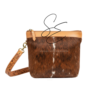 Bolso Bandolera de Cuero Genuino 2026 con Cierre de Cremallera y Piel Auténtica, Estilo Bohemio, para Uso Diario, Mini Bolso de Hombro - Product Image 2