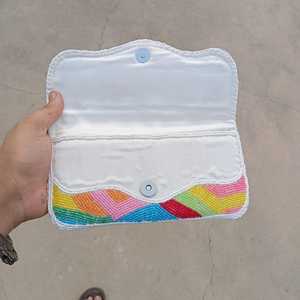 Nouvel Arrivage Sac à Main Femme Designer en Lin Perlé Imperméable Fait Main, Pochette Bandoulière Multicolore - Product Image 4
