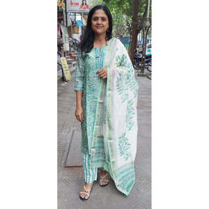 ชุดเต็มพิมพ์ลายบล็อกสีเขียว pista - Product Image 2