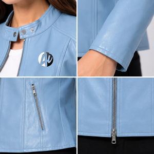 Chaqueta de cuero premium para mujer que ofrece un uso cómodo, un aspecto clásico y un estilo versátil para cualquier ocasión informal. - Product Image 6