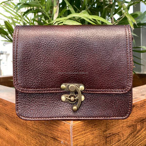New Ladies Genuine Leather <b>Mini</b> Crossbody Bag for Women's <b>Vintage</b> Fashion Full Grain Leather Shoulder Bag Cowhide Small Handbags - Product Image 3
