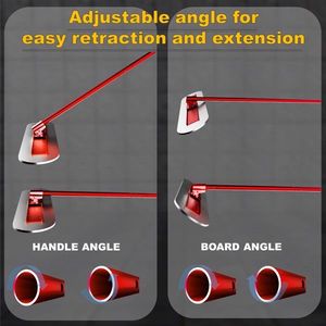 Lisciatrice per calcestruzzo in acciaio inossidabile da 48FT con lama in legno da 12FT, 4 manici combinabili, forma piatta - Product Image 3