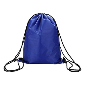 Custom Logo <b>Drawstring</b> <b>Backpack</b> With Mesh Side Pockets Front Zipper Pocket Waterproof Sports Gym Sack Bag Lightweight Polyester - Product Image 3
