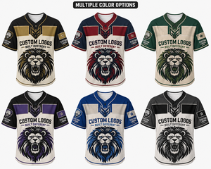 Camiseta de Béisbol Personalizada al por Mayor con Estampado por Sublimación para Hombre - Uniforme Deportivo Transpirable de Manga Corta con Cuello en V y Botones - Product Image 3