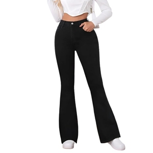 Women’s High Waist Jeans Flared Bell Bottom Bootcut <b>Pants</b> – Perfect for Travel, Party & Everyday Use - Product Image 1
