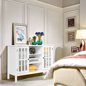 <b>50</b> <b>Inches</b> <b>TV</b> <b>Stand</b> Console Cabinet Durable Wooden <b>TV</b> <b>Stand</b> - Product Image 2