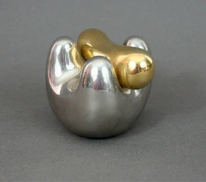 ประติมากรรมสวนนามธรรมสมัยใหม่ งานศิลปะโลหะขนาดใหญ่สำหรับภายนอกอาคาร รูปปั้นริบบิ้นสแตนเลส สำหรับตกแต่งภูมิทัศน์โรงแรมหรู - Product Image 5