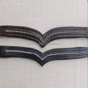 Bandeau en cuir plat et en forme de V avec canal vide et chaîne décorative en cristal perlé dans toutes les formes et couleurs de tailles personnalisées - Product Image 3