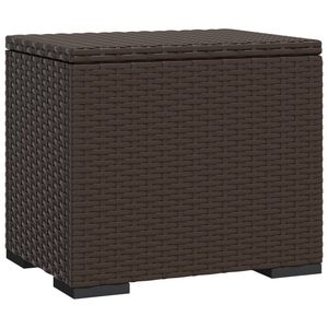 2 pezzi ottomani in Poly Rattan marrone con cuscini 15.7 mobili da giardino "x 11.8" x 15.7" - Product Image 6
