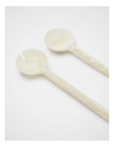 Handmade Resin <b>Salad</b> <b>Tools</b> Server Set Modern Artistic Design Eco-Friendly Dishwasher Safe Tableware Home Kitchen Decor American - Product Image 3