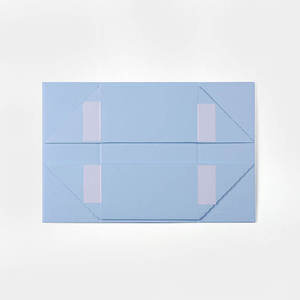 Luxury A5 Magnetic Gift <b>Box</b> with Ribbon Folding Rigid <b>White</b> Gift Packaging <b>Box</b> Wholesale - Product Image 3