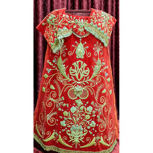 Trousseau Personnalisé 25ème Anniversaire Commémoratif Or Brodé Réversible Design Moderne Indien-Pakistanais Respirant Anti-humidité - Product Image 1