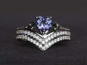 Anillo de compromiso de alejandrita, anillo de plata de ley con corte ovalado, piedra preciosa que cambia de color, joyería de piedra de nacimiento de junio - Product Image 6