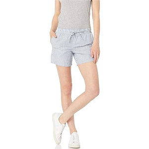 Shorts décontractés en coton pour femme, taille mi-haute avec cordon de serrage, légers, de qualité supérieure, fabriqués en usine pour la vente en ligne - Product Image 1