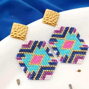 Pendientes de Cuentas con Acabado Transparente, Pendientes de Cuentas de Estilo Transparente, Pendientes de Cuentas con Acabado Liso, Venta al por Mayor de Fábrica Personalizada - Product Image 1