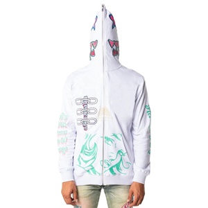 Sweat à capuche zippé intégral léger, doux et confortable en coton, parfait pour l'été, l'hiver ou pour les tenues superposées - Product Image 1