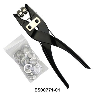 Pince à œillets ergonomique brevetée, robuste, à économie d'énergie de 70 %, conçue pour les œillets de 10 mm et 12 mm sur toile et cuir - Product Image 3