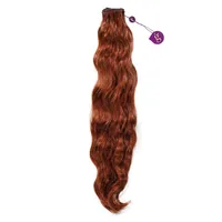 Extensions à clipser en cheveux humains indiens Remy longs roux, densité 100%, base en soie, ondulation naturelle, ensemble complet pour la tête avec couleurs personnalisables